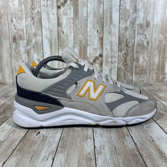 New Balance x90 grey yellow‎ womens 9 - Picture 1 of 8